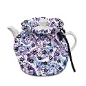 Tie Dye Dog Paws Tea Cosy for Teapots Stain Resistant Heat Preservation Teapot Dust Cover Creative Kitchen Tea Pot Cover Keep Warm Halloween Decor for Home Kitchen Table