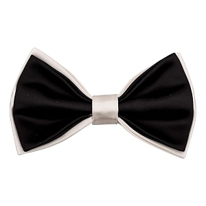 the tie hub solid microfiber bow tie  classic adjustable pre-tied ready to wear formal design for wedding office party for men