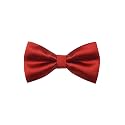 The Tie Hub Solid Microfiber Bow Tie – Classic Adjustable Pre-Tied Ready to Wear Formal Design for Wedding Office Party for Men