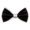 The Tie Hub Solid Microfiber Bow Tie – Classic Adjustable Pre-Tied Ready to Wear Formal Design for Wedding Office Party for Men