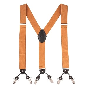 the tie hub suspenders for men  slim clip-on y-back elastic braces  adjustable 125 inch  formal wedding office