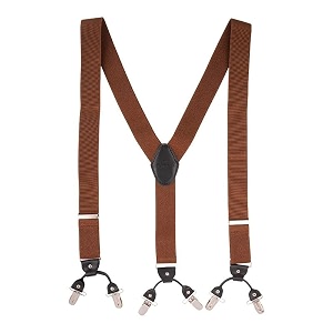 the tie hub suspenders for men elastic adjustable y back braces with strong metal clips for wedding formal office wear