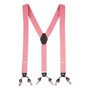 the tie hub suspenders for men  slim clip-on y-back elastic braces  adjustable 125 inch  formal wedding office
