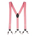 The Tie Hub Suspenders for Men | Slim Clip-On Y-Back Elastic Braces | Adjustable 1.25 Inch | Formal Wedding Office