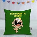 Tied Ribbons Microfiber Satin to Be Mom Pregnancy Gift for Pregnant Wife Women Sister Baby Shower Printed Cushion Cover (12 Inch X 12 Inch) with Filler, Multi