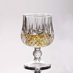 crystal wine glasses 220 ml non-lead crystal clear ideal for white or red wine glass set of 12