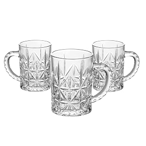 italian premium glass beer mug  pack of 4 420ml  beer glasses serve ales and lagers freezer beer mugs for birthdays housewarming parties 4 design beer mug 420ml
