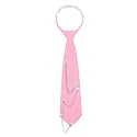 Ties for Women Pre-tied Uniform Necktie with Metal Chain