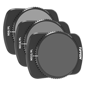 tiffen magnetic nd amp cpl filter kit compatible with dji osmo pocket 3 3 pack nd16 nd64 nd256 cpl polarizing and neutral density filters multi coated hd optical glassultra slim aluminum frame