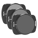 Tiffen Magnetic ND & CPL Filter Kit Compatible with DJI OSMO Pocket 3, 3 Pack ND16 ND64 ND256 CPL Polarizing and Neutral Density Filters, Multi Coated HD Optical Glass/Ultra Slim Aluminum Frame