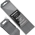 TIG Welding Tungsten Electrode 10 Pack 0.040" × 7" (Gray - 2% Ceriated, WC20/EWCe-2) for AC/DC TIG Welding