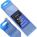 TIG Welding Tungsten Electrode 10 Pack 3/32" × 7" (Blue - 2% Lanthanated, WL20/EWLa-2) for AC/DC TIG Welding