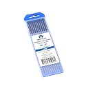 TIG Welding Tungsten Electrodes 2% Lanthanated Tungsten 1/16” x 7” (Bule, WL20) 10-Pack