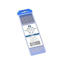 TIG Welding Tungsten Electrodes 2% Lanthanated Tungsten 1/8” x 7” (Bule, WL20) 10-Pack