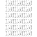 Tigeen 72 Pairs Solid Color Cotton Socks Bulk Pack for Men and Women - Adult Casual Set for Homeless