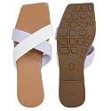 TIGER COLLECTIONS Women39s Flat Cross Strap Slippers