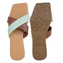 TIGER COLLECTIONS Women39s Flat Cross Strap Slippers