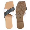 TIGER COLLECTIONS Women39s Flat Cross Strap Slippers