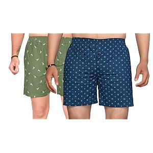 men39s cotton blend combo of 2 printed boxer side pockets shorts_02