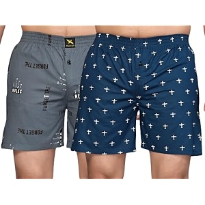 men39s cotton blend combo of 2 printed boxer side pockets shorts_02