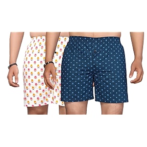 men39s cotton blend combo of 2 printed boxer side pockets shorts_02
