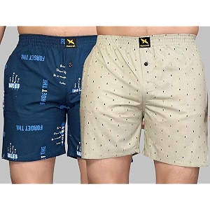 men39s cotton blend combo of 2 printed boxer side pockets shorts_02