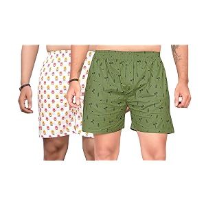 men39s cotton blend combo of 2 printed boxer side pockets shorts_02