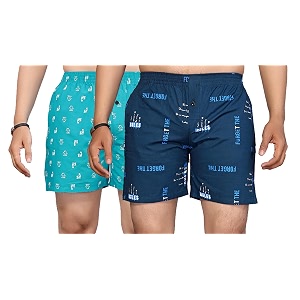 men39s cotton blend combo of 2 printed boxer side pockets shorts_02