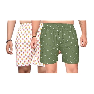 men39s cotton blend combo of 2 printed boxer side pockets shorts_02