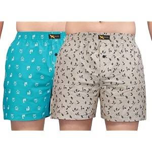 men39s cotton blend combo of 2 printed boxer side pockets shorts_02