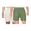 Men's Cotton Blend Combo of 2 Printed Boxer Side Pockets Shorts_02