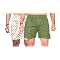 Men's Cotton Blend Combo of 2 Printed Boxer Side Pockets Shorts_02