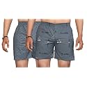 Men's Cotton Blend Combo of 2 Printed Boxer Side Pockets Shorts_02