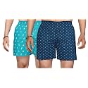 Men's Cotton Blend Combo of 2 Printed Boxer Side Pockets Shorts_02