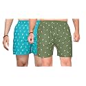 Men's Cotton Blend Combo of 2 Printed Boxer Side Pockets Shorts_02