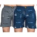 Men's Cotton Blend Combo of 2 Printed Boxer Side Pockets Shorts_02