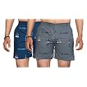 Men's Cotton Blend Combo of 2 Printed Boxer Side Pockets Shorts_02