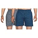 Men's Cotton Blend Combo of 2 Printed Boxer Side Pockets Shorts_02