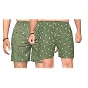 Men's Cotton Blend Combo of 2 Printed Boxer Side Pockets Shorts_02