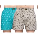 Men's Cotton Blend Combo of 2 Printed Boxer Side Pockets Shorts_02