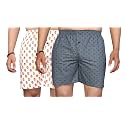Men's Cotton Blend Combo of 2 Printed Boxer Side Pockets Shorts_02