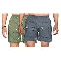 Men's Cotton Blend Combo of 2 Printed Boxer Side Pockets Shorts_02