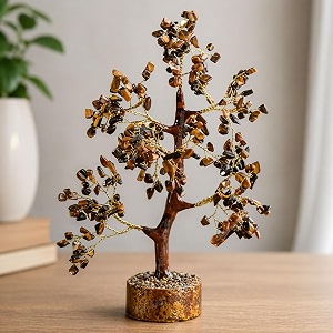 Tigers Eye Crystal Tree with 300 Chips
