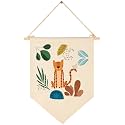 Tiger Theme-Flag Sign Gift for Baby Newborn Girls Kids-Banner Pennant Wall Decor Present for Nursery Bedroom Playroom -Baby Present Shower-Birthday Christmas Gift