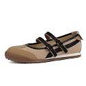 Tigeridea Mary Jane Sneakers Two Strap Rounded Toe Ballet Flats for Women