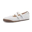 Tigeridea Mary Jane Sneakers Two Strap Rounded Toe Ballet Flats for Women