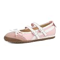Tigeridea Mary Jane Sneakers Two Strap Rounded Toe Ballet Flats for Women