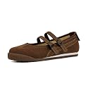 Tigeridea Mary Jane Sneakers Two Strap Rounded Toe Ballet Flats for Women