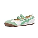 Tigeridea Mary Jane Sneakers Two Strap Rounded Toe Ballet Flats for Women