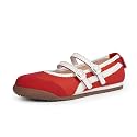 Tigeridea Mary Jane Sneakers Two Strap Rounded Toe Ballet Flats for Women